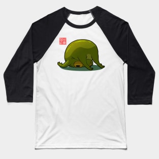 Monday Mood Yoga Frog Folded Baseball T-Shirt